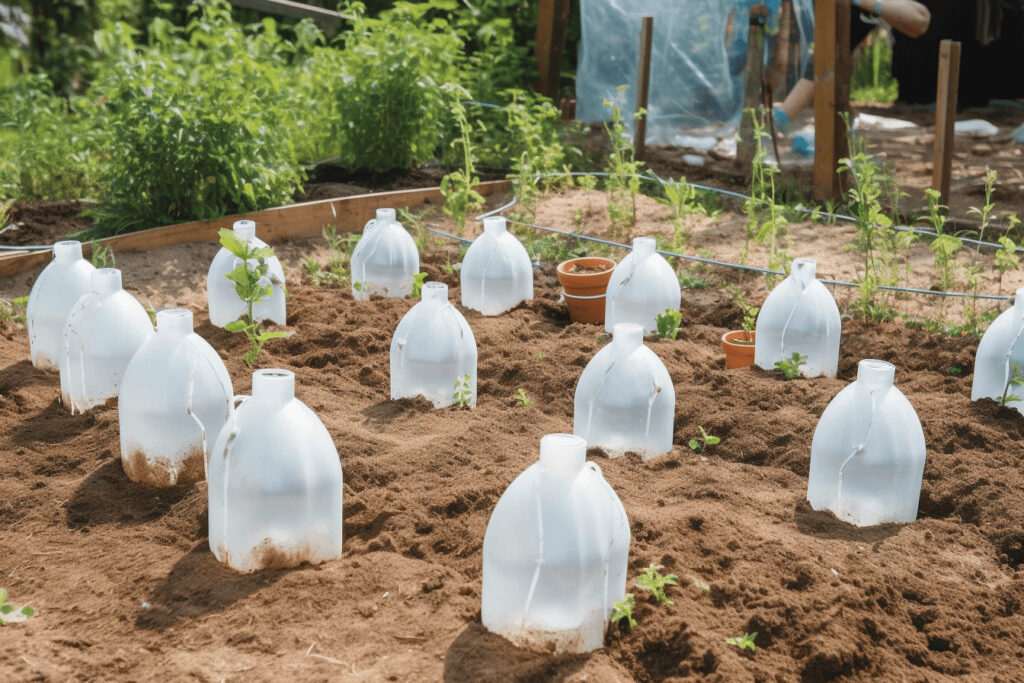 Milk Jug Mini Greenhouses